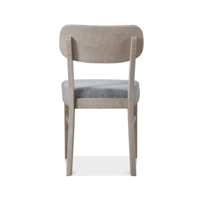 Furniture of America Calista Modern Grey Padded Dining Chairs (Set of 2)