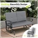 preview thumbnail 39 of 38, Nista 2 Person Outdoor Patio Glider Garden Bench Rocker Chair by Havenside Home