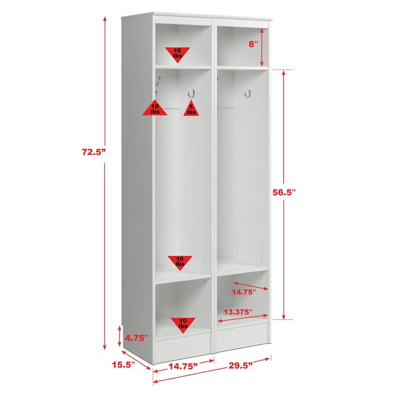 Prepac Narrow Entryway Organizer