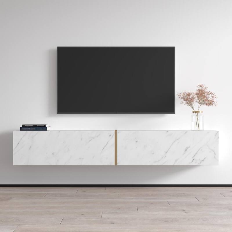 Marmur TV Stand - White