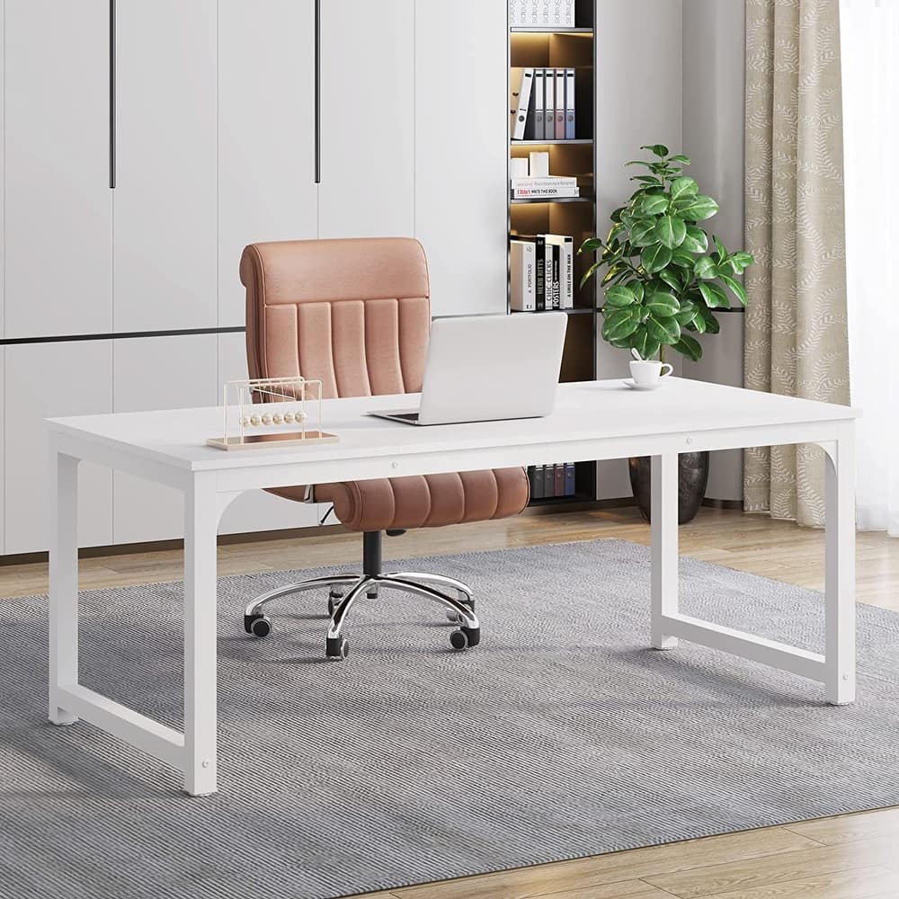 Large Simple Computer Desk Office Computer Table Writing Table for Home Office
