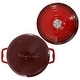 preview thumbnail 6 of 5, MegaChef 2.7 Quart Round Enameled Cast Iron Casserole in Gradient Red