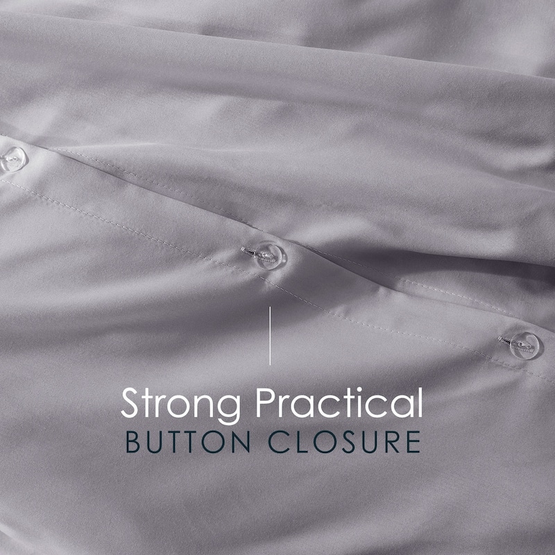 Emperyan 3 Piece Duvet Cover Sets, Soft Double Brushed Duvet Covers with Button Closure