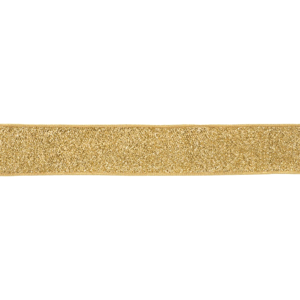 Metallic Gold Wired Ribbon 2.5 Inch x 10 Yards for Holiday Crafts - 360” x 2.5”x 0.25”