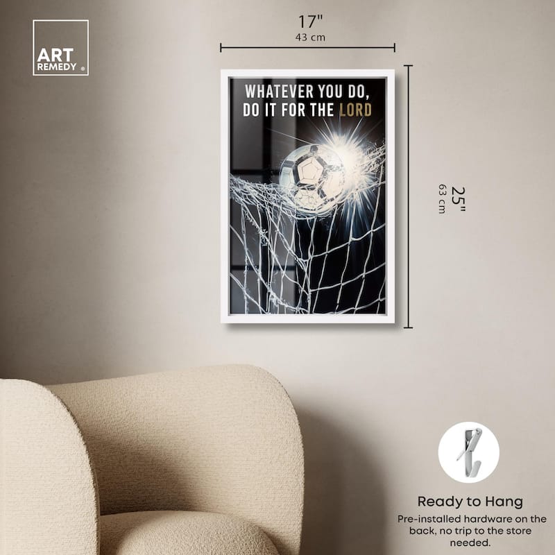 Do it for the Lord Soccer Shadowbox by Art Remedy