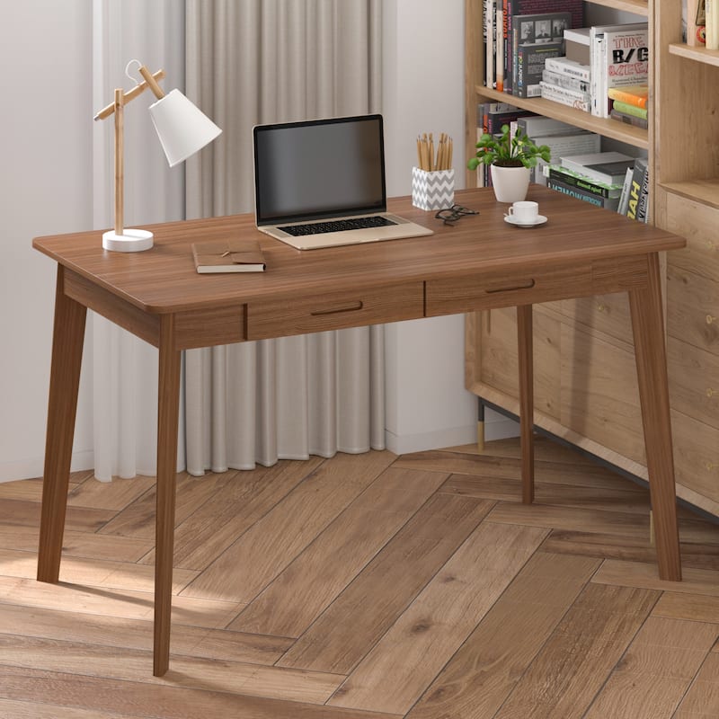47.2"W Study Desk Writing Desk Simple - Brown
