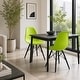 preview thumbnail 5 of 10, Molded Dining Side Chairs For Kitchen Eiffel Metal Legs Design Bedroom Waiting Room (Set of 4)