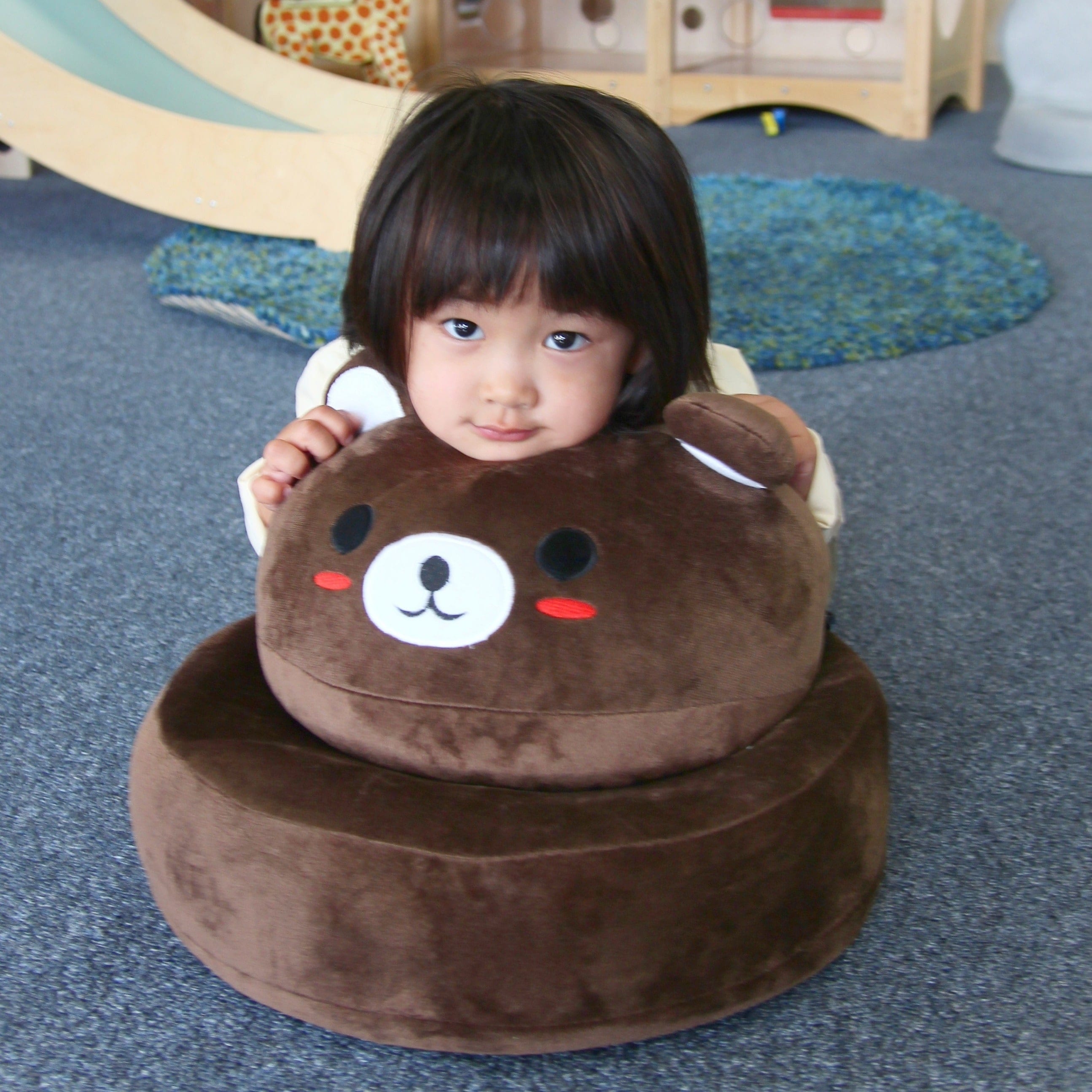 Furniture of America Will Transitional Microfiber Folding Kids Chair