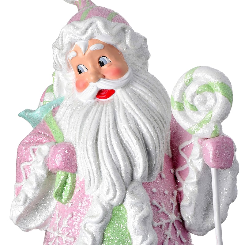 18" Resin Candylicious Santa W/Lollipop