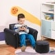 preview thumbnail 2 of 16, Qaba Kids Sofa Chair with Matching Ottoman for 18 to 36 Months