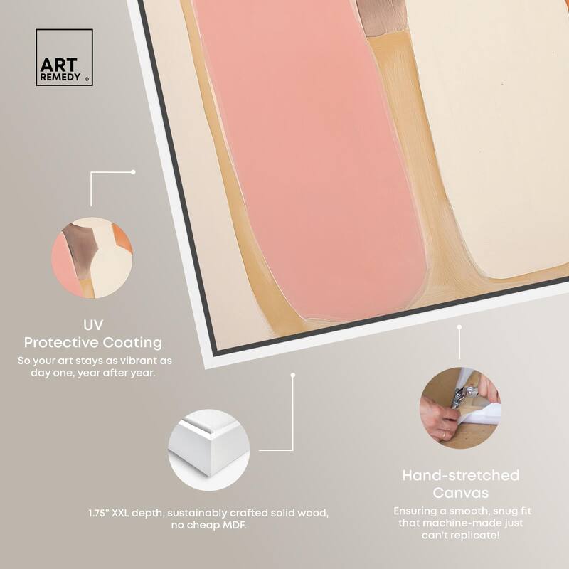 Peach Echoes I Canvas by Art Remedy