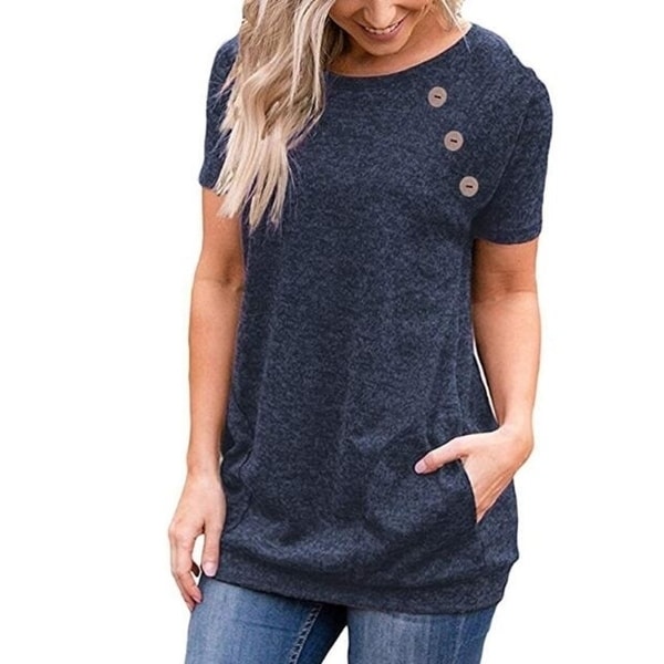 Womens short sleeve tunic tops clearance