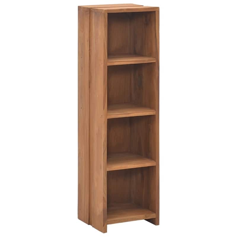 vidaXL Bookshelf 11.8"x11.8"x43.3" Solid Teak Wood - 11.8" x 11.8" x 43.3"