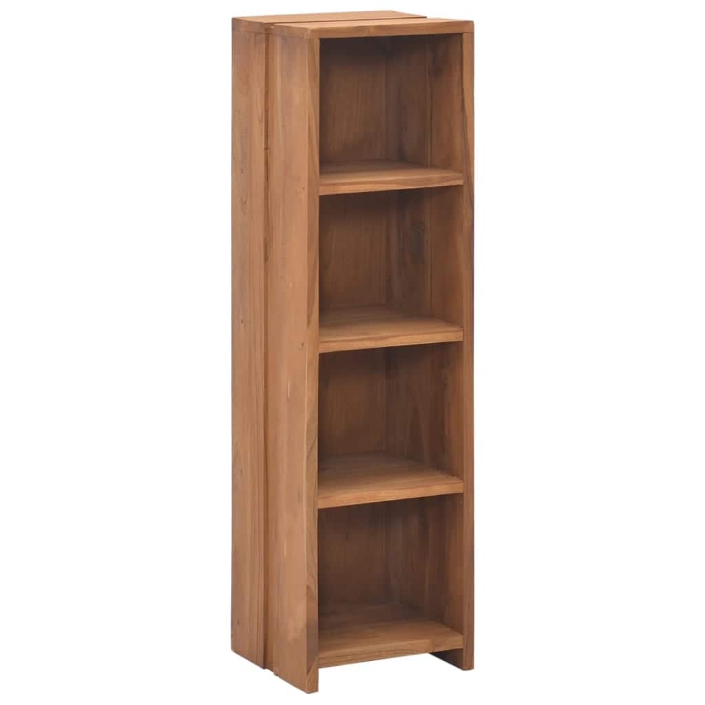 vidaXL Bookshelf 11.8"x11.8"x43.3" Solid Teak Wood - 11.8" x 11.8" x 43.3"