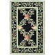preview thumbnail 48 of 57, SAFAVIEH Handmade Chelsea Karley Trellis French Country Wool Rug 2'6" x 4' - Black - Rectangle