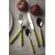 preview thumbnail 12 of 12, Fantasia Olive Green 5-piece Stainless Steel Flatware Set