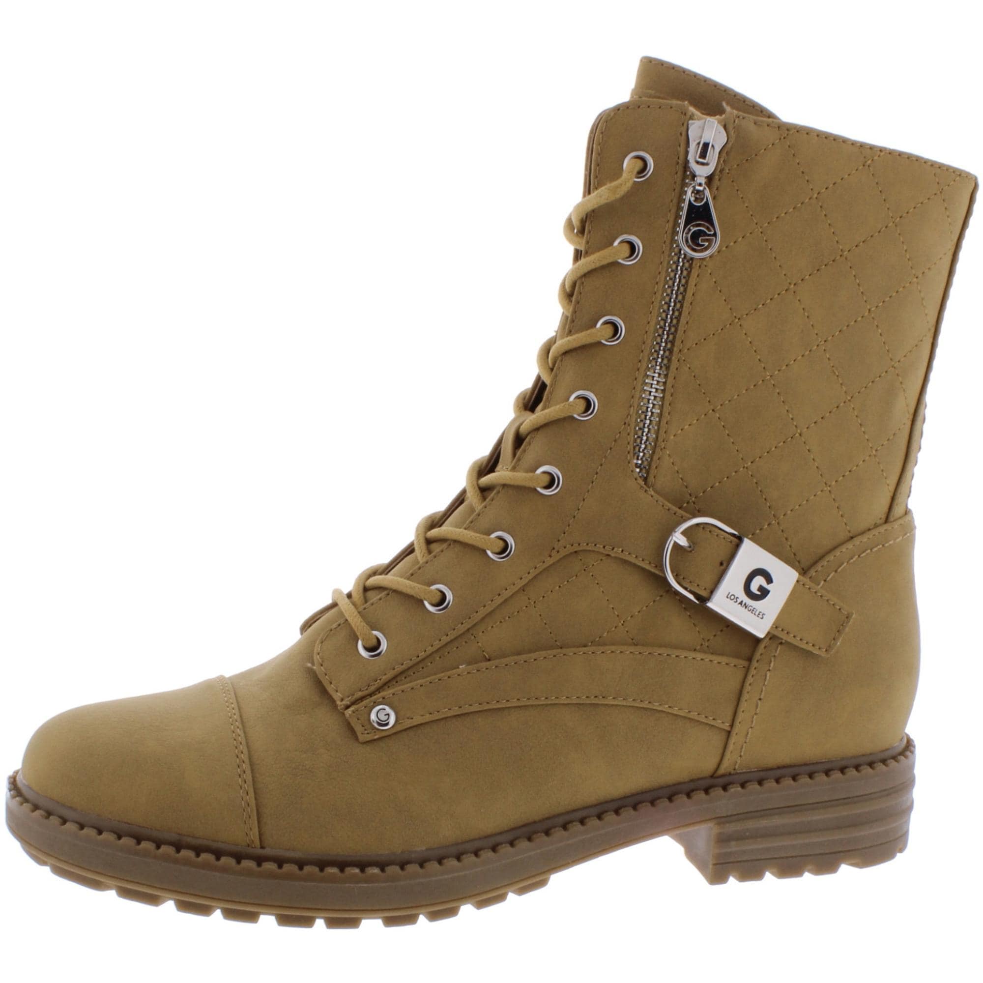 taupe combat boots