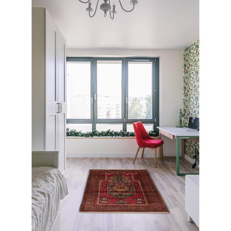 Teimani Green Rug 2'10" x 4'4" - 2'10 x 4'4