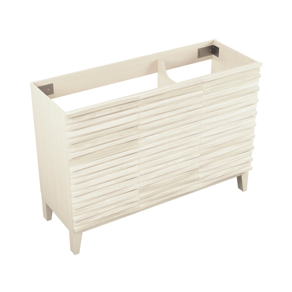 Cascade 48" Freestanding Bathroom Vanity Cabinet Without Top In White Oak - 48