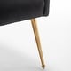 preview thumbnail 39 of 106, SEYNAR Modern Dining Chairs Set of 6, Velvet Accent Chair Tufted Back Armless Chair with Back Pull