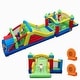 preview thumbnail 10 of 8, Gymax Inflatable Bounce Castle w/Jumping House Ocean Balls Dual Slides - Multicolor