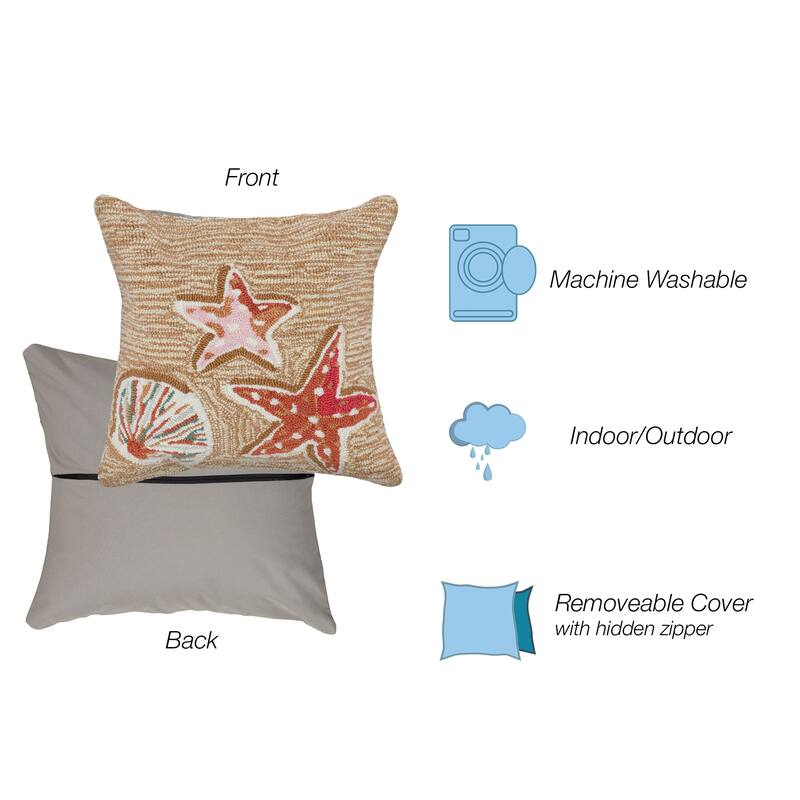 Liora Manne Frontporch Beachcomber Indoor/Outdoor Pillow