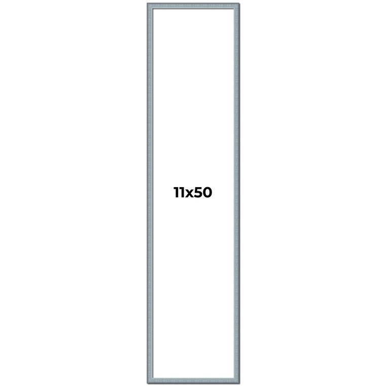 11x50 Frame Rustic Sky Blue Solid Wood Picture Frame | 0.75 Inch