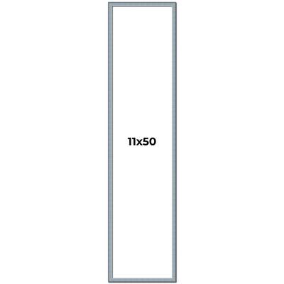 11x50 Frame Rustic Sky Blue Solid Wood Picture Frame | 0.75 Inch