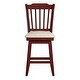 preview thumbnail 29 of 65, Eleanor Slat Back Wood Swivel Stool by iNSPIRE Q Classic