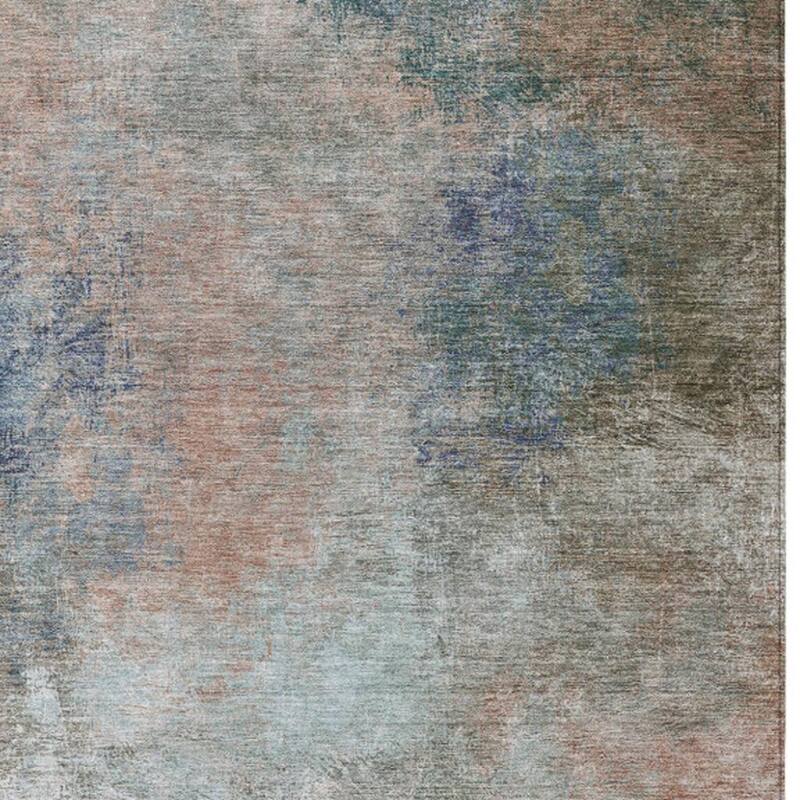 HomeRoots Abstract Transitional Rectangle Outdoor Rug