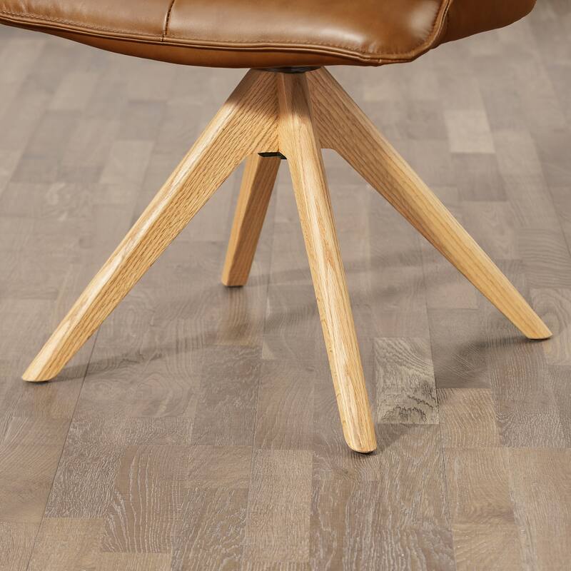 Art Leon Genuine Leather Home Office Swivel Chair