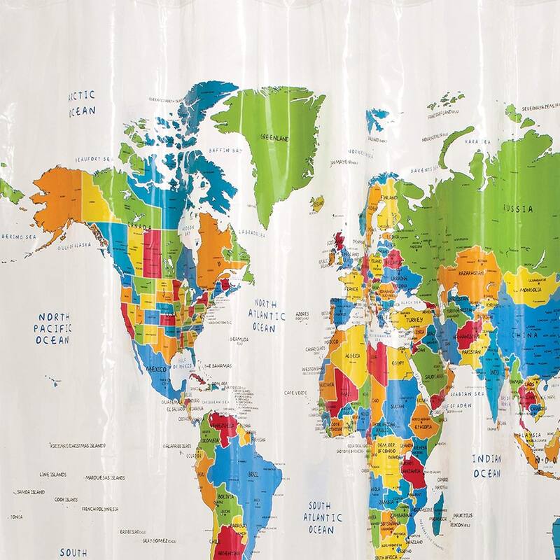 The World Shower Curtain