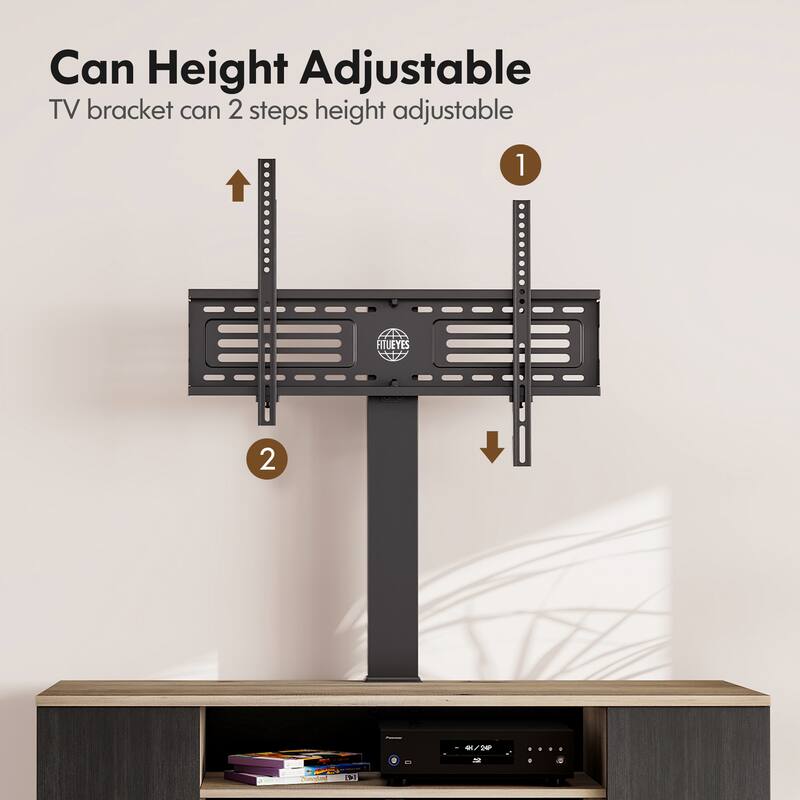FITUEYES Modern TV Stand for 32-70 inch TVs with Open Shelves Media Console