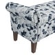 preview thumbnail 16 of 22, Wallen Traditional Rolled Arm Storage Bench Ottoman with Nailheads