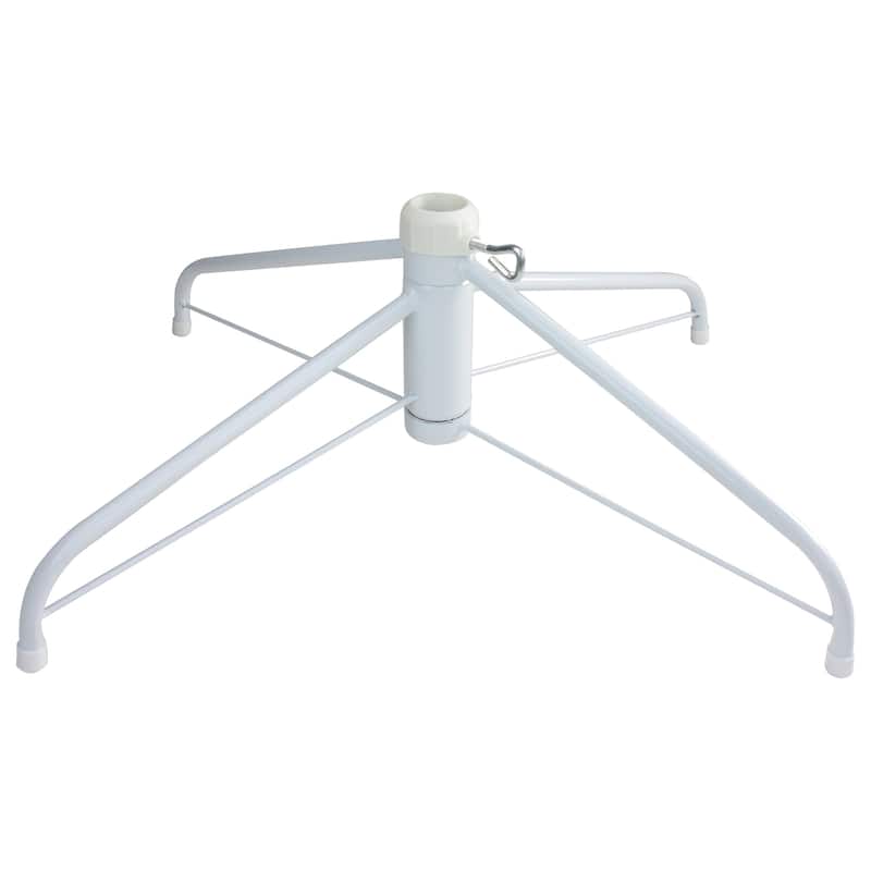 White Metal Christmas Tree Stand for Artificial Trees. - 22"