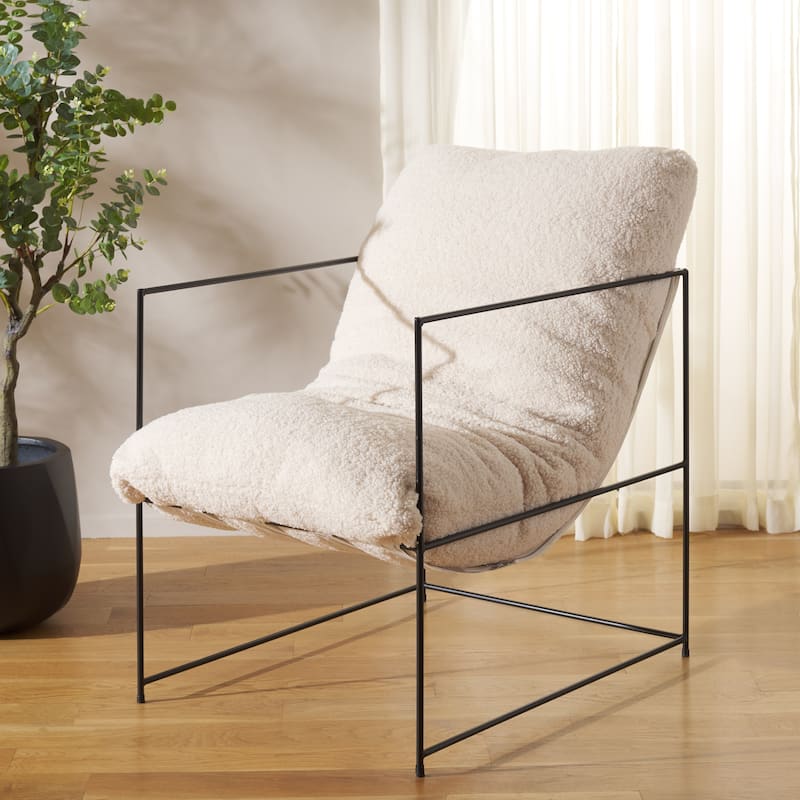 SAFAVIEH Corrie Pillow Top Accent Chair - 26" W x 42" D x 37" H - 26"W x 42"D x 37"H