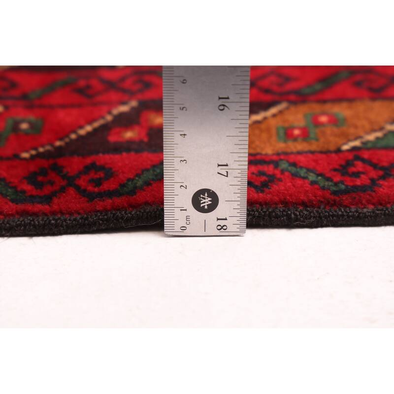 ECARPETGALLERY Hand-knotted Teimani Red Wool Rug - 3'6 x 6'3