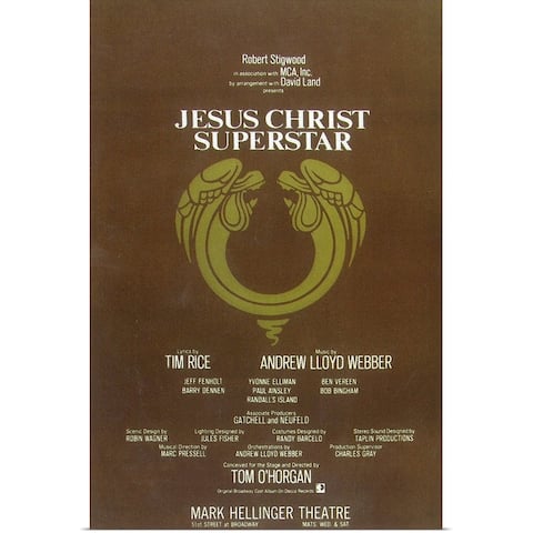 "Jesus Christ Superstar (Broadway) (1971)" Poster Print - Multi
