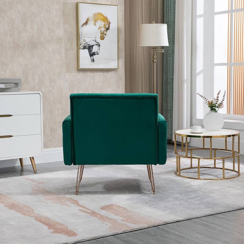 Modern Upholstered Velvet Accent Chair