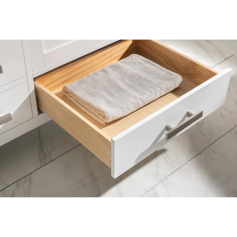 Valentino 60" Double Vanity in White