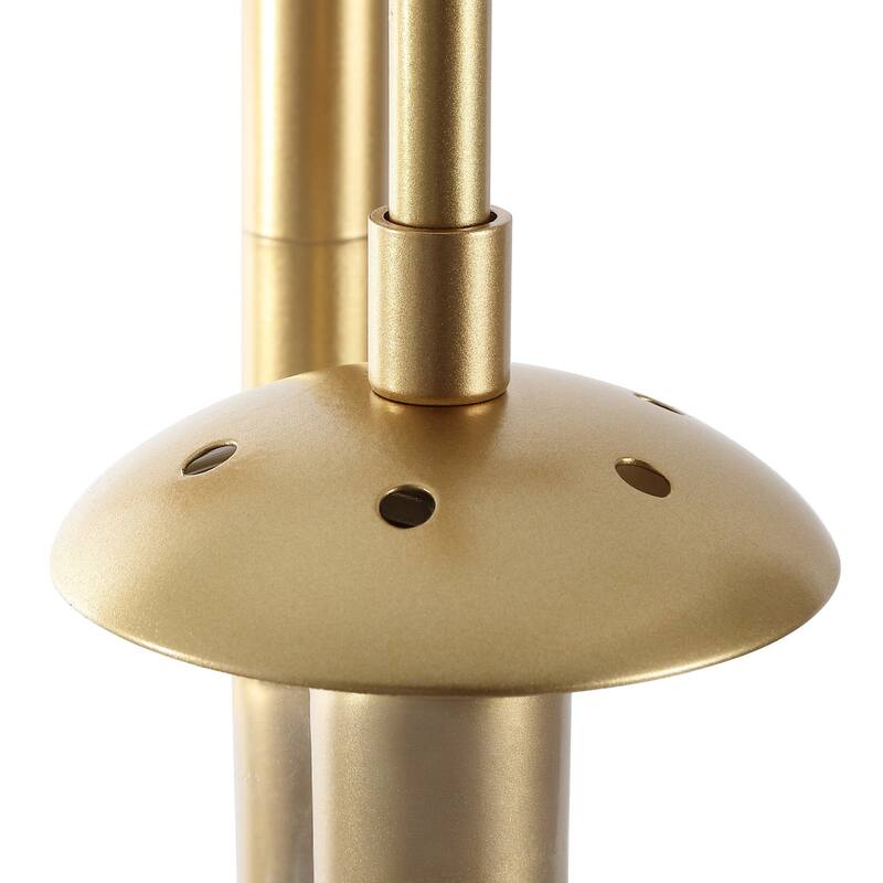 Floor Lamp Modern Brass 69" 3-Light Clear Glass Globes