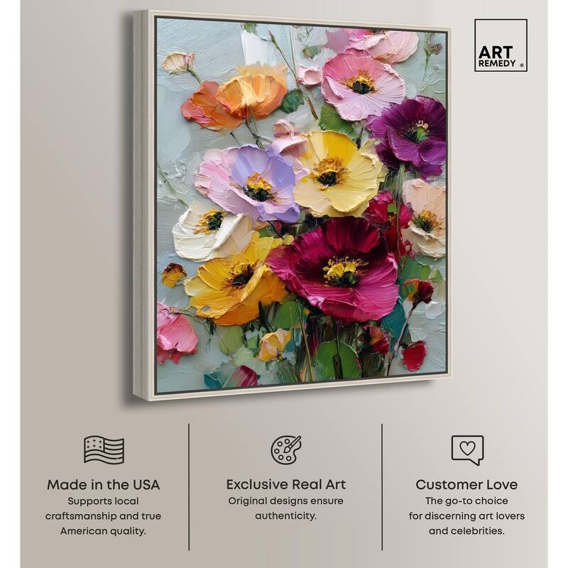 Floral Texture I Canvas by Art Remedy