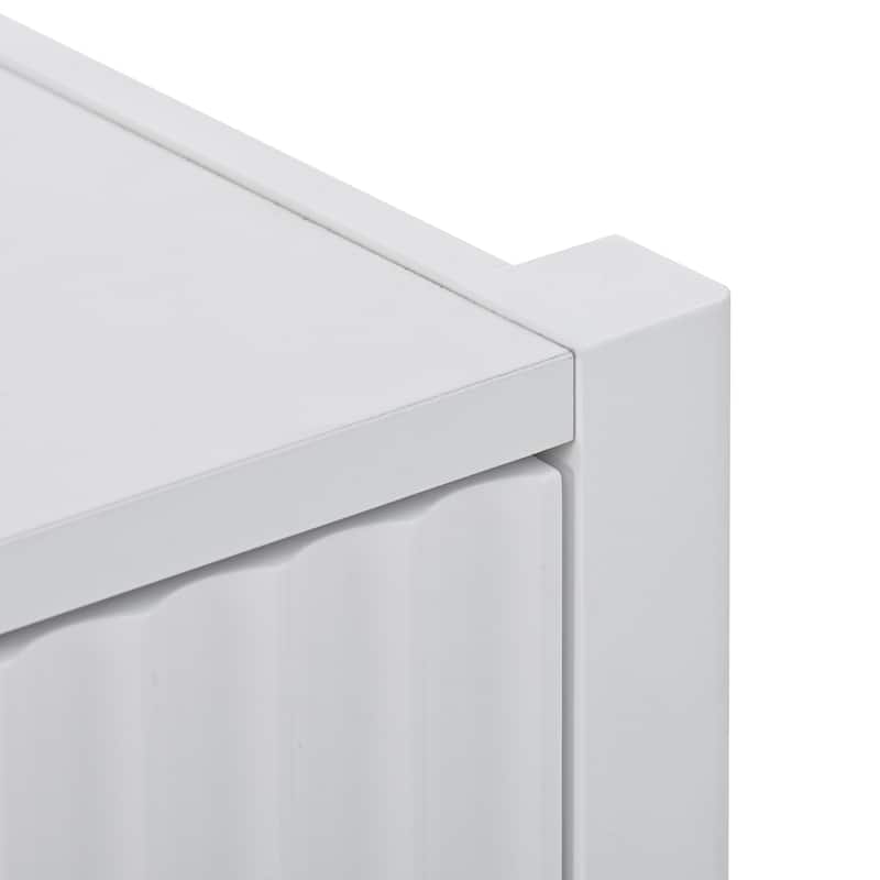 Accent Storage Cabinet Sideboard Wooden Cabinet - White