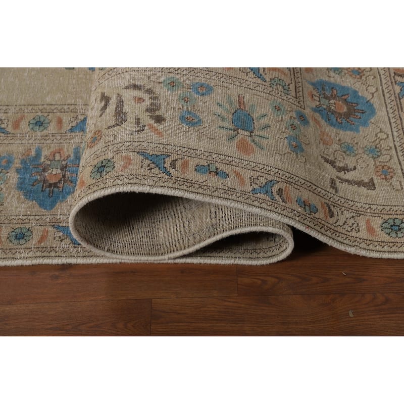 Medallion Tabriz Persian Area Rug Hand-Knotted Wool Carpet - 8'2"x 10'10"