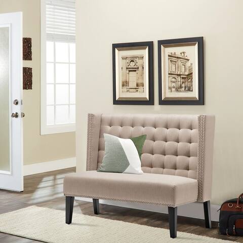 Settee couch,Modern Loveseat Settee Bench Sofa Upholstered