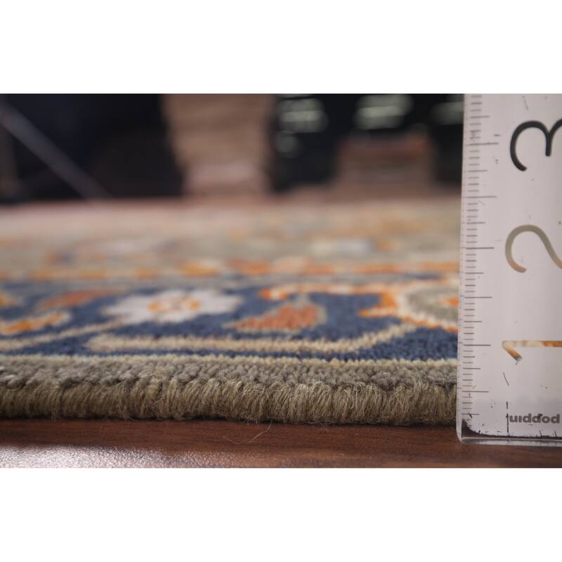 Oushak Oriental Area Rug Handmade Wool Carpet - 4'0"x 5'11"