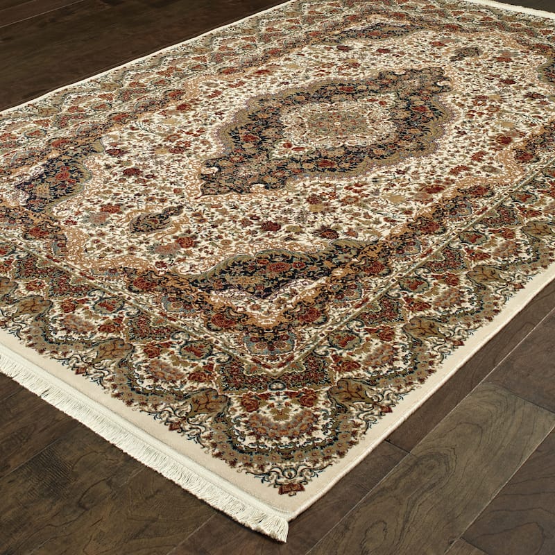 Style Haven Maracle Medallion Fringed Area Rug
