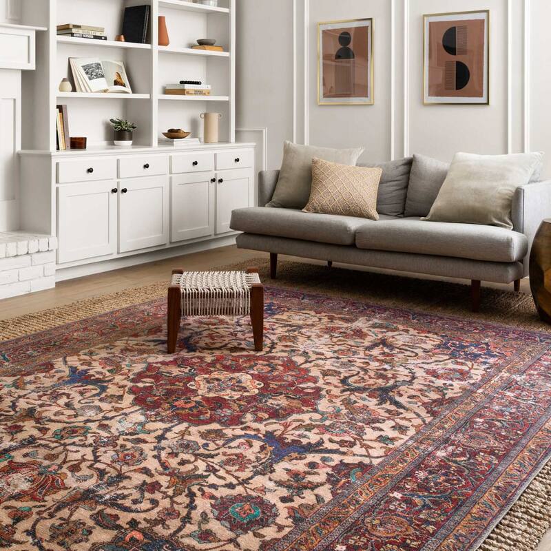 Alexander Home Tremezzina Printed Vintage Grand Medallion Boho Rug