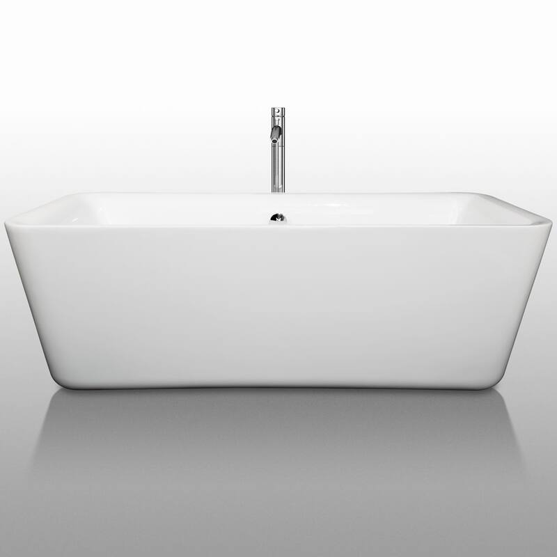 Wyndham Collection Emily 69" Free Standing Acrylic Soaking Tub with