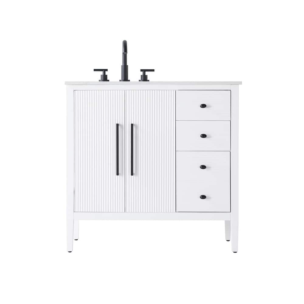 Elegant Lighting VF29636 Blakely 36" Free Standing Single Basin Vanity